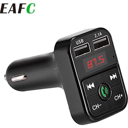 Car Kit Handsfree Wireless Bluetooth FM Transmitter LCD MP3 Player USB Charger 2.1A Car Accessories Handsfree Auto FM Modulator