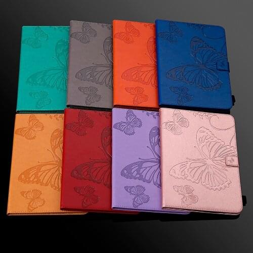 For IPad 10.2 Case 2020 2019 8th Generation Tablet Emboss Butterfly Coque For IPad 10 2 Cover For IPad 8 7 Gen Caqa Air 3 10.5