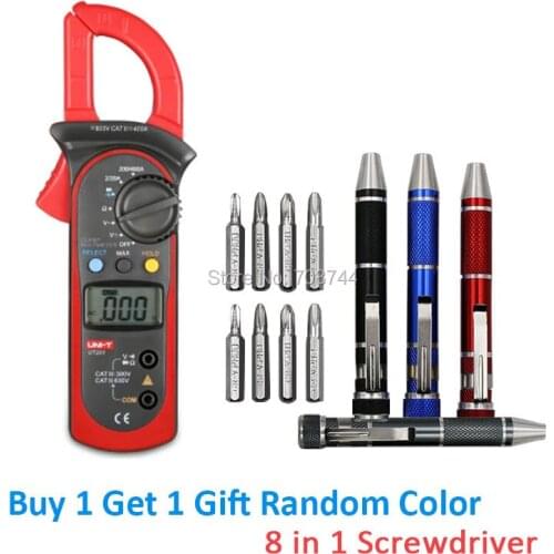 UNI-T UT201 Digital Auto Range Clamp Multimeter Tester Meter DMM AC DC Volt Ohm