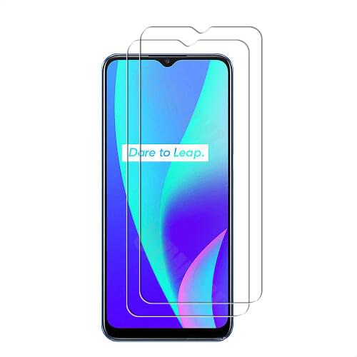For Realme C15 Explosion Proof 2.5D 0.26mm Tempered Glass Screen Protectors Protective Guard Film HD Clear