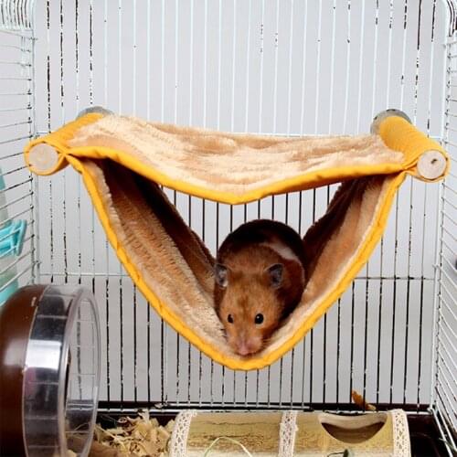 Small pet Hamster hammock cotton toy nest rocking bed pet cage accessories warm winter hanging nest