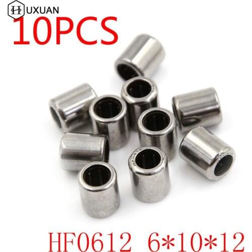 10PCS HF0612 Single Way Needle Bearing One Way Roller Bearing 6mm x 10mm x 12mm