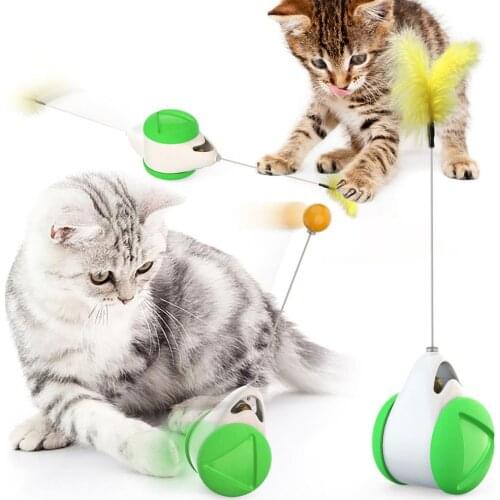 Cat Balance Car Toy Tumbler Swing Toys for Cats Smart Cat Toy With Wheels Automatic No Need Recharge Cat Supplies