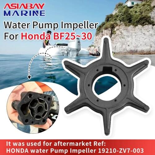 Water Pump Impeller for Honda Outboard Engine 25HP 30HP Impeller for Bf25 Bf30 Honda Marine 19210-ZV7-003