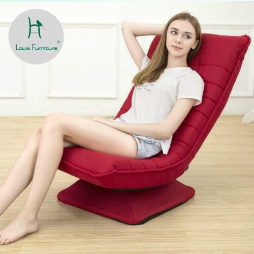 Louis Fashion Living Room Sofas Lazy Balcony Small Apartment Modern Tatami Single Creative Swivel Chair Can Disassembled Washed