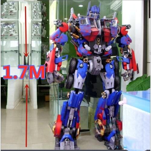 1.7M Anime Transformation Car Robots Toy paper Action Figures Prime paper model Optimus boys for gift DIY Autobots Bumblebee