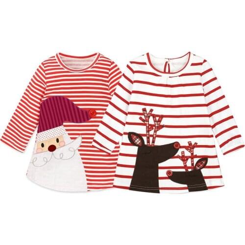 Fancy New Year Baby Girl Carnival Santa Dress For Girls Autumn Holiday Children Clothing Party Princess Dress Kids Costume