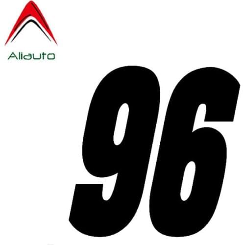 Aliauto Fashion Car Sticker Number 96 Automobiles Motorcycles Decoration Personality Vinyl Decal for VW Golf 4 Renault,14cm*14cm