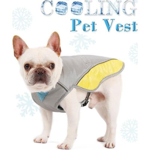 NACOCO Dog Cooling Vest Breathable Cool Jacket Prevent Heat Stroke Net Park Cotton Summer Outing Anti-UV for Small Medium Dogs