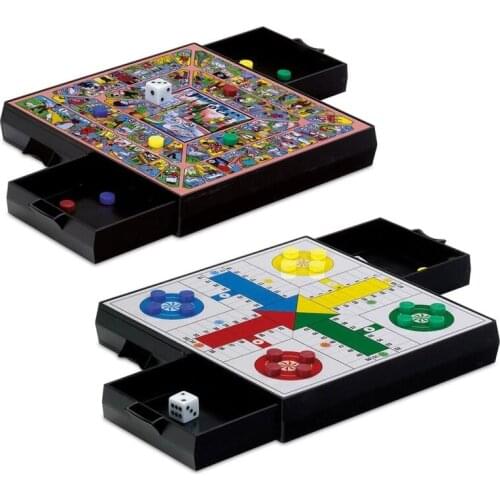Parchís y Oca magnético para viaje. Versión pequeña para viaje