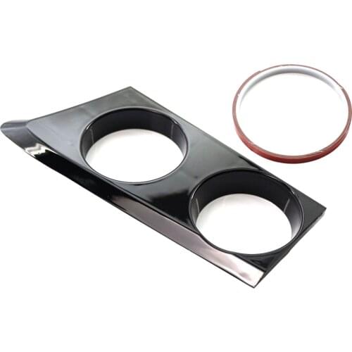 Car Front Left Water Cup Holder Cover Trim Decor Replaceable Fits for BMW 1 Series E87 2004-2011 E81 E82 E88 Bright Black