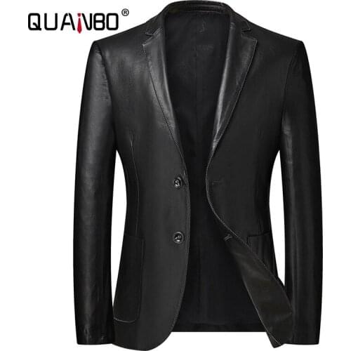 Oversize 6XL 7XL 8XL Mens Leather Suit Jacket 2021 New Spring Classic Black Business Casual Fat Pu Coats Male Brand Clothes