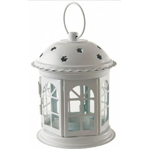 Poniland Decorative White Candlesticks