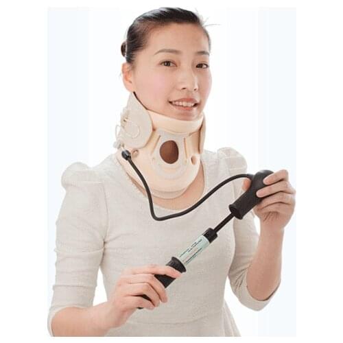 Cushion cervical traction inflatable neck collar cervical spondylosis massage stretch therapy neckband care
