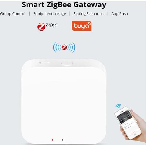Tuya Smart ZigBee 3.0 Gateway Hub Smart Home Smart Life Application Wireless Remote Control Cooperates With Alexa Google Home