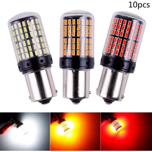 2pcs 3014 144smd Canbus S25 1156 P21W BA15S LED BAY15D BAU15S PY21W T20 LED 7440 7443 W21W 1157 led Bulbs For Turn Signal Light