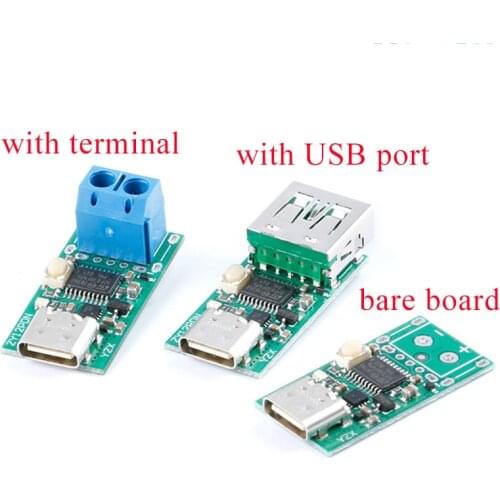 USB-C Type C PD2.0 PD3.0 Trigger to DC Spoof Scam Quick Charge Detector USB-PD Notebook Power Supply Switch Board Module