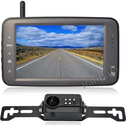 Vardsafe VS762 | Digital Wireless License Plate Parking Rear View Reversing Backup Camera Kit For Car Van RV Truck