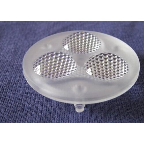 FZLE-50 High quality LED Optical Lens, 50mm diameter 3in1, 60degree, PMMA materials, Bead Surface