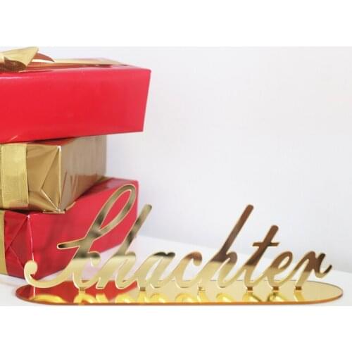 Mirrored table stand Personalized table name setting Custom Last Name wedding decor wedding table decoration Mirror Cake Topper