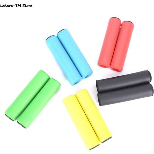 1pair Anti-skid Bike Part Bike Handle Cycling Bicycle Gear Grips Silicone Handlebar Grips