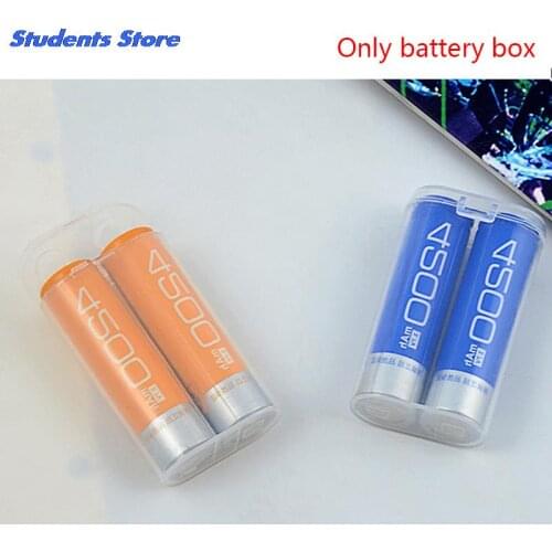 2 Sections18650 Battery Portable Waterproof Clear Holder Storage Box Transparent Plastic Safety Case Wholesale