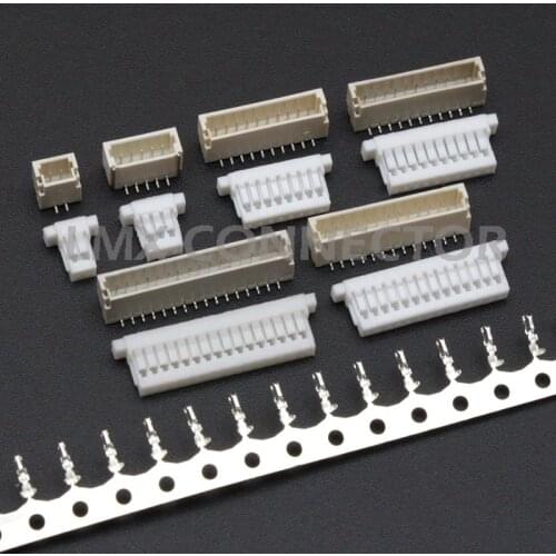 20 Set SH1.0 Connetor 1.0mm Pitch SMD Vertical Type 2P 3P 4P 5P 6P 7P 8P 9P 10P 11P 12 Pin Pin Header + Housing+Terminals