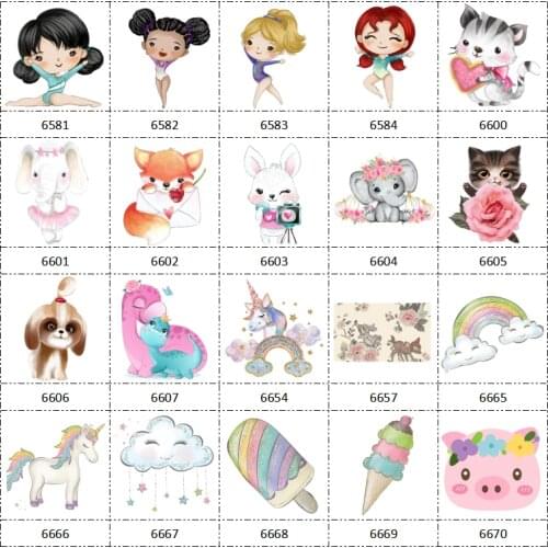 30 Pcs Planar Resin Flatback 2021 New Cartoon Resin for Crafts Jewelry Making Birthday Girl DIY Accessories