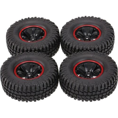 4Pcs AUSTAR AX-3020B 1.9 Inch 103mm 1/10 Scale Tires with Wheel Rim for 1/10 D90 SCX10 CC01 RC Rock Crawler