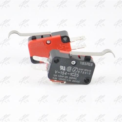 5PCS V-154-1C25 15A Micro Limit Switch Push Button SPDT Momentary Snap Action Inching switch