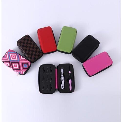 DHL 50set 9 in 1 USB LED Light Up Crochet Hooks Weave Craft Tools Kit Knitting Needles Set Weave Craft Tools Kit SN2428