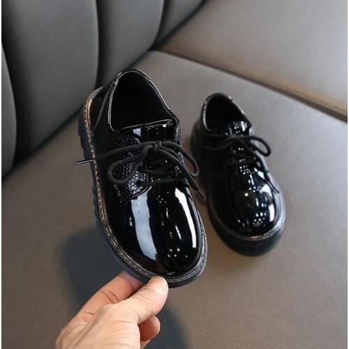 Autumn Winter Children Sneakers kids Boots Boys Girl British Retro Baby Toddler Infant Children Party Leather Shoes Size 21-36