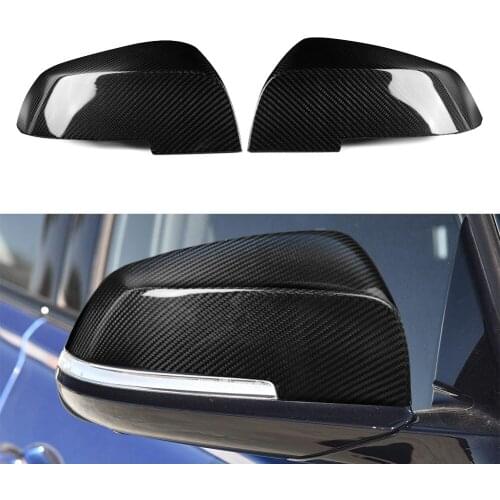 For BMW F30 F32 E84 F20 F22 Real Carbon Fiber Car Door Side Rearview Mirror Covers Housing Right Drive