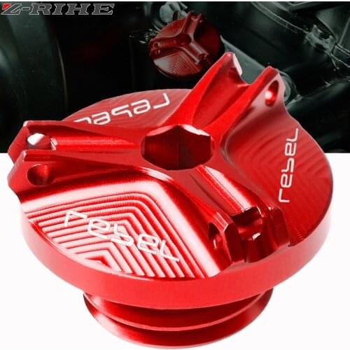 For Honda REBEL CMX 300 500 2017-2018-2019 Motorcycle Racing Engine Oil Fuel Filler Cover Cap Plug with LOGO Rebel cmx 300 500