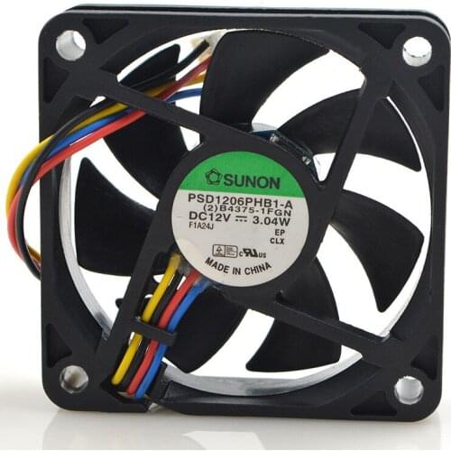 FOR Jianzhun 6015 psd1206phb1-a 12V 3.04w chassis server small shaft fan