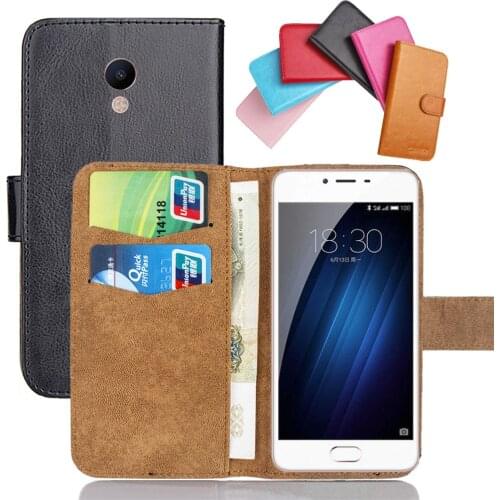 For M3s mini Meizu Case 5" 6 Colors Flip Fashion Soft Leather Meizu M3s mini Cases Exclusive Phone Cover Cases Wallet