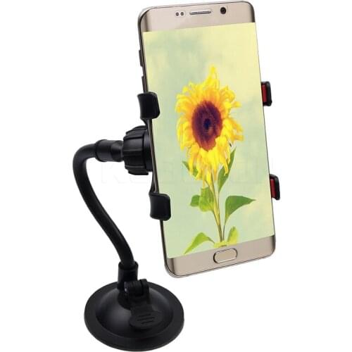 Kebidumei Long Arm Windshield mobile Car Mount Bracket Holder 360 Degree Rotation with Suction Cup for iPhone Android GPS