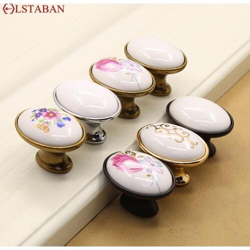 LSTABAN Modern Simple Oval Drawer Wardrobe Zinc Alloy Knob Shoe Cabinet Cabinet Door Single Hole Furniture Handle