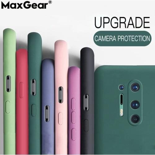 Liquid Silicone Soft Phone Case For Oneplus 8 7 Pro 7T 6 6T 5 5T Luxury Original Cover One Plus 7 T Shockproof Rubber Protection