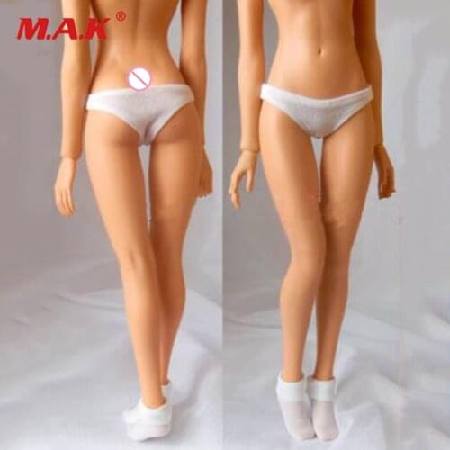 Customize 1/6 scale white underwear underpants model for 12'' female woman girls action figures