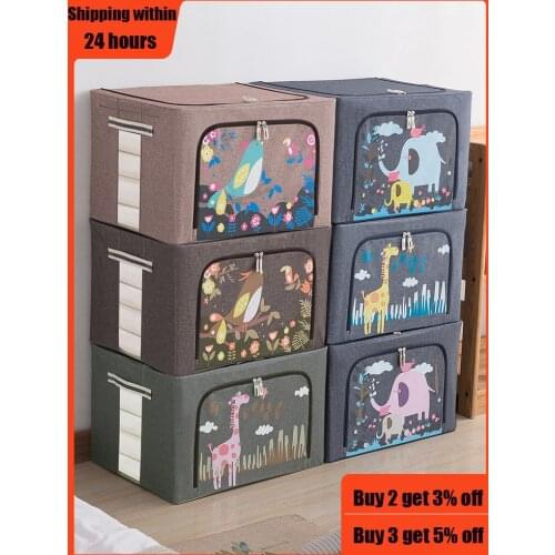 Clothing Wardrobe Organizer Bag Clothes Blanket Quilt Closet Box Bag Home Foldable Storage Organization Wash Moisture-proof