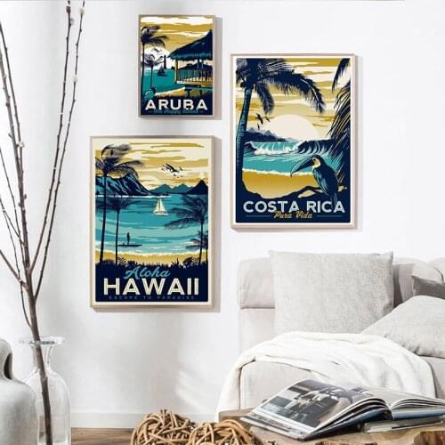 Landscape Tree Bird Canvas Painting Wall Art Scenery Picture Modern Home Decor Poster and Print for Home Living Room Design