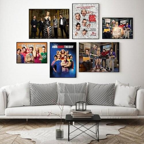 The Big Bang Theory TV Movie Nordic Modern Wall Art Pictures Living Room Study Decor Posters