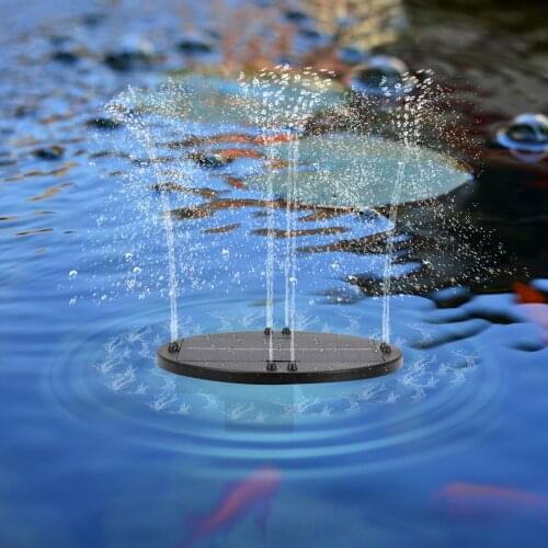 Floating Solar Fountain Garden Water Fountain Pond Decor Solar Panel Powered Fountain Water Pump Garden Patio Lawn Decoration