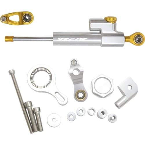 Motorcycle Full set CNC Steering Damper Stabilizerlinear Stabilizer Bracket kit For YAMAHA YZF R1 2009-2012