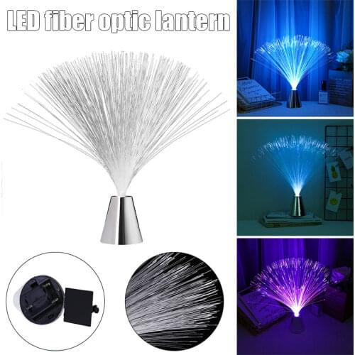 Spot Sensory Colour Changing Fibre Optic Lamp Crystal Light Up Mood Lamp Home Decor VJ-Drop
