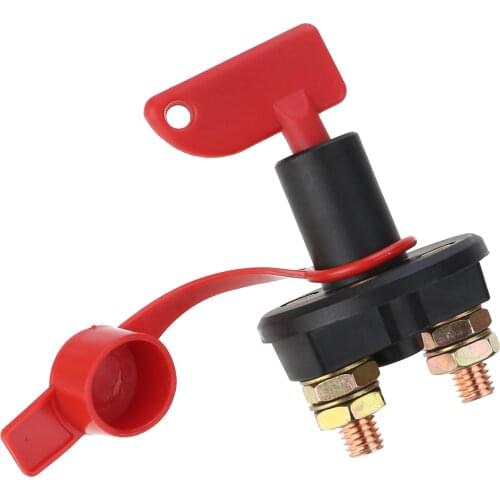 1PC High Quality 300A Car Truck Battery Isolator Disconnect Safety Cut Off Switch Removable Key For Marine ATV Interior Parts