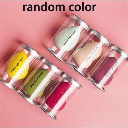 1PC Makeup Sponge Gourd Water Drop Soft Cosmetic Cut Puff Non-latex Dry＆Wet Dual-use Cosmetic Sponge Makeup Puff Random Color