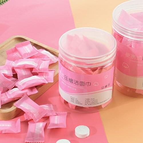 Compressed Towel Outdoor Travel BBQ Disposable Towel Makeup Cleansing Towel Disposable Portable Cotton Towel