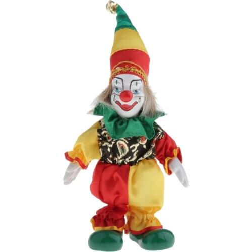 Vintage Ceramic Clown Standing Doll Figure Fool Adult Collectible, Gift for